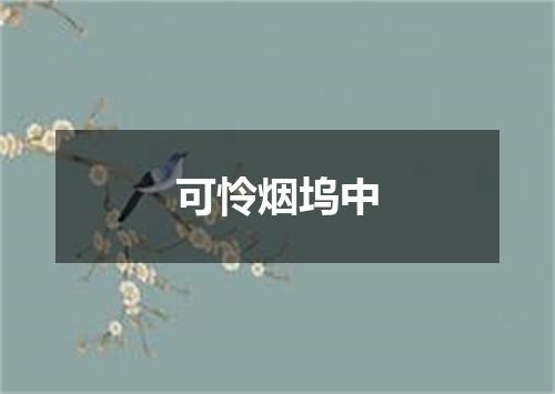 可怜烟坞中