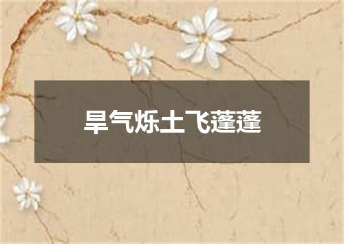 旱气烁土飞蓬蓬