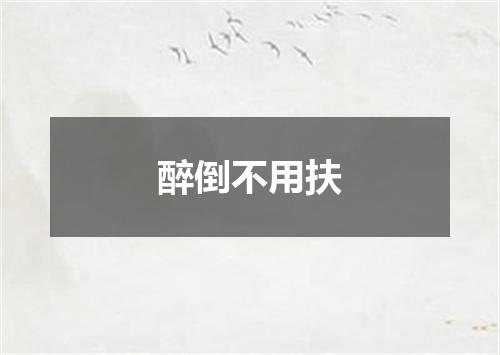 醉倒不用扶