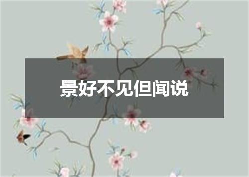 景好不见但闻说