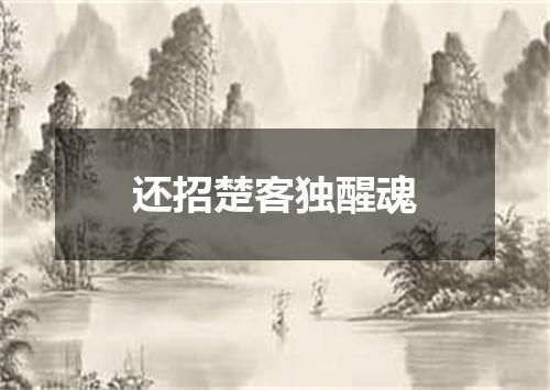 还招楚客独醒魂