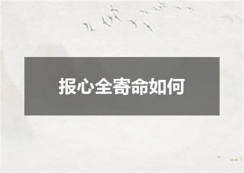 报心全寄命如何