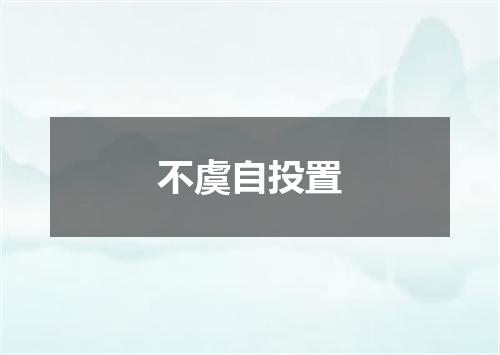 不虞自投置