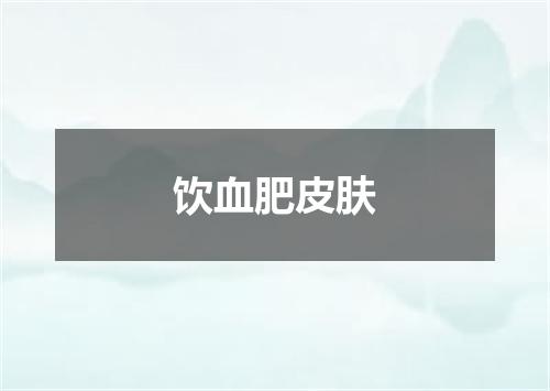 饮血肥皮肤