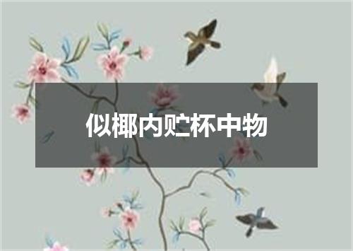 似椰内贮杯中物