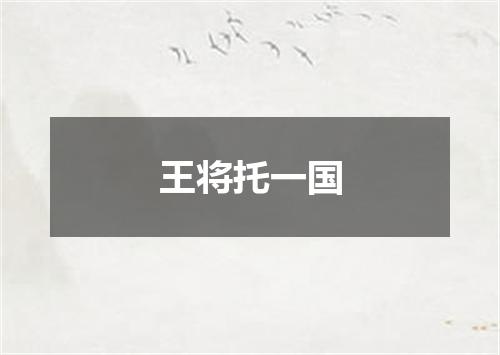 王将托一国