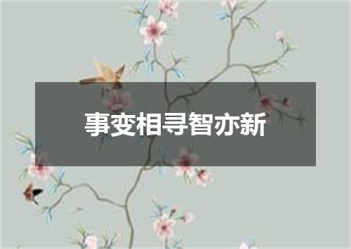 事变相寻智亦新