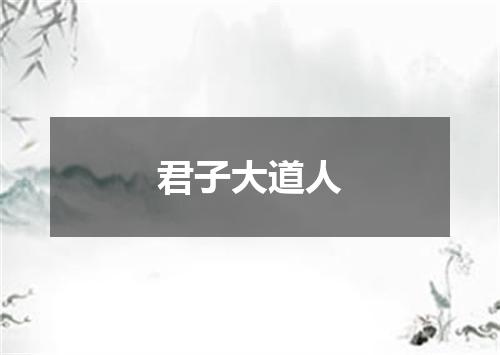 君子大道人
