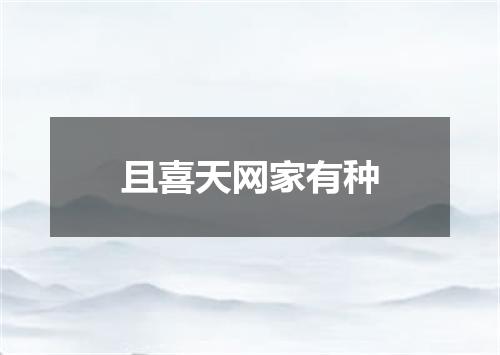 且喜天网家有种