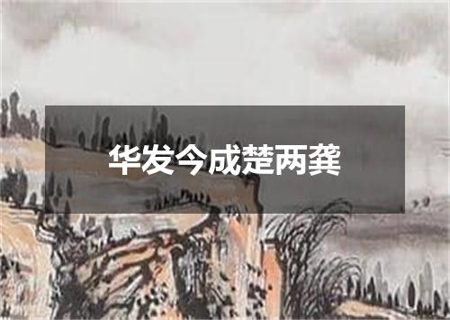 华发今成楚两龚