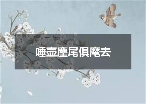 唾壶麈尾俱麾去