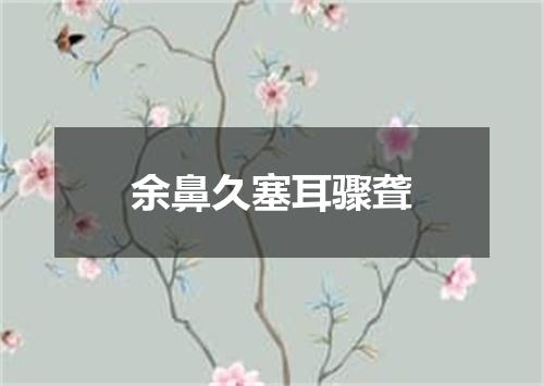 余鼻久塞耳骤聋