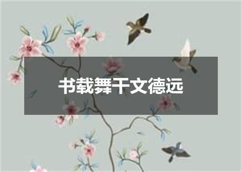 书载舞干文德远