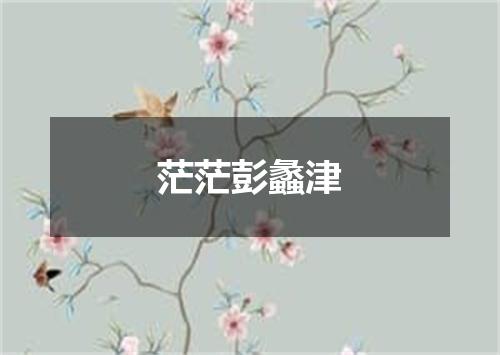 茫茫彭蠡津