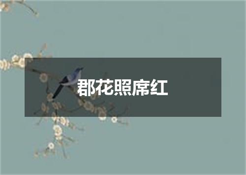 郡花照席红