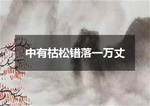 中有枯松错落一万丈