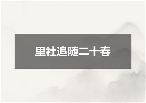 里社追随二十春
