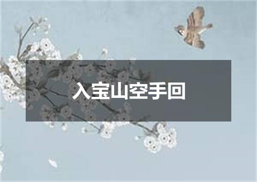入宝山空手回