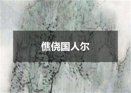 僬侥国人尔