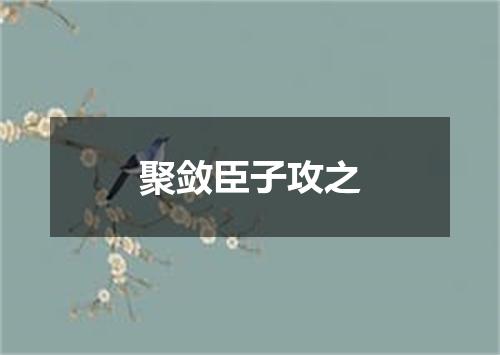 聚敛臣子攻之