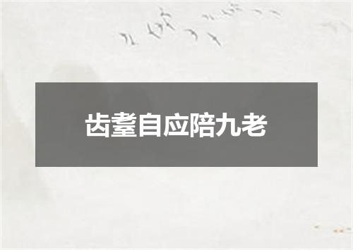 齿耋自应陪九老