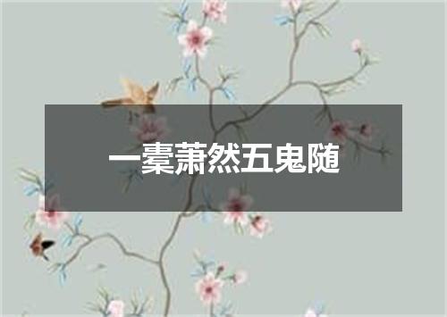 一橐萧然五鬼随