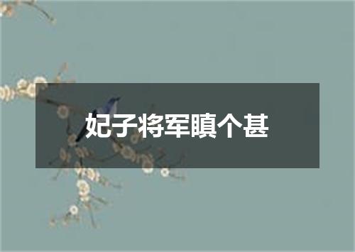 妃子将军瞋个甚