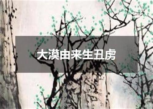 大漠由来生丑虏
