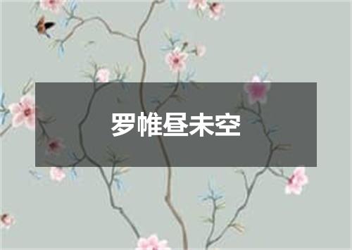 罗帷昼未空