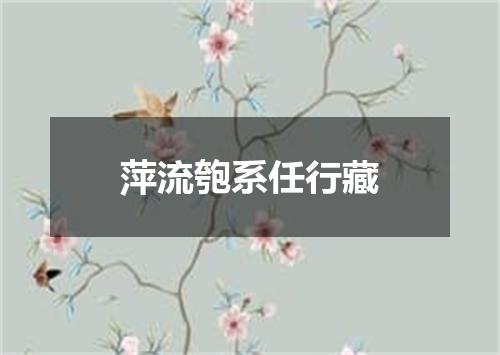 萍流匏系任行藏