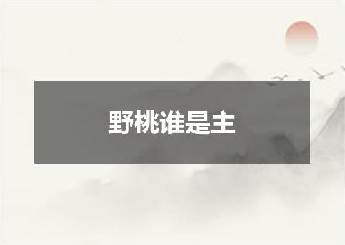 野桃谁是主