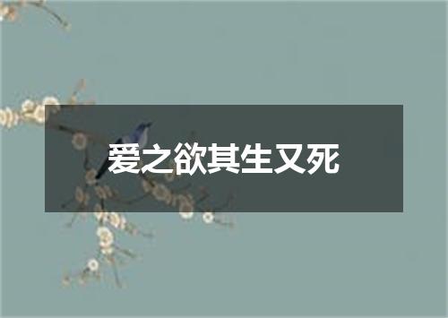 爱之欲其生又死