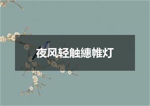 夜风轻触繐帷灯