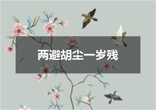 两避胡尘一岁残