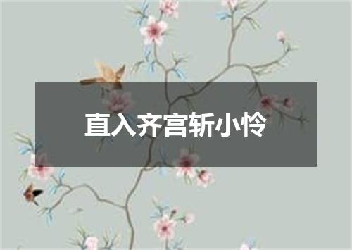 直入齐宫斩小怜