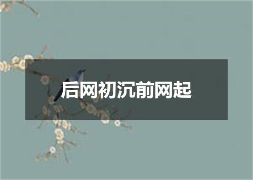 后网初沉前网起
