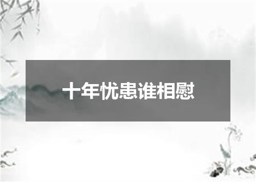 十年忧患谁相慰