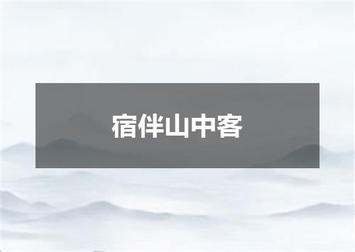 宿伴山中客