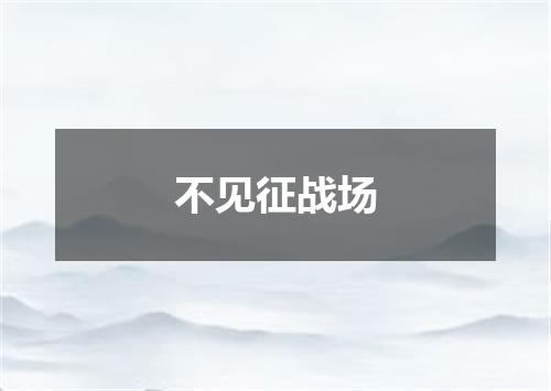 不见征战场
