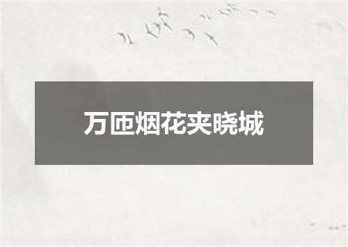 万匝烟花夹晓城