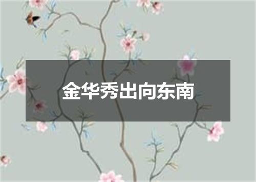 金华秀出向东南