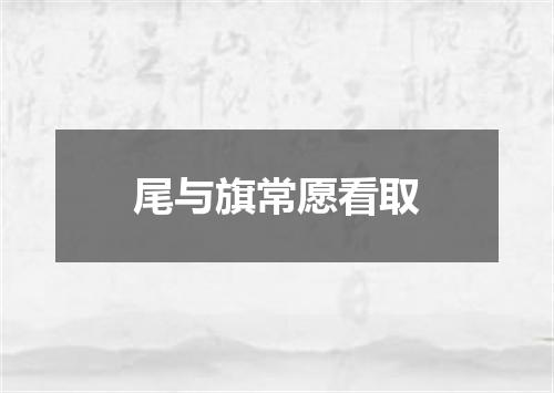 尾与旗常愿看取