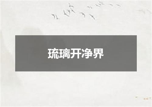 琉璃开净界