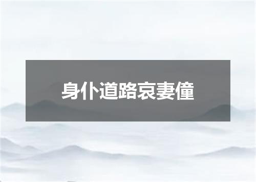 身仆道路哀妻僮