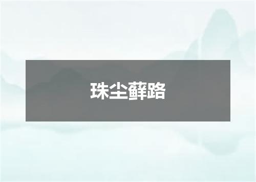 珠尘藓路