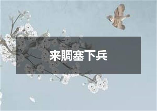 来賙塞下兵