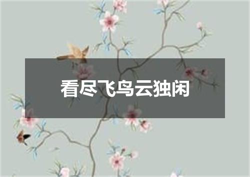 看尽飞鸟云独闲
