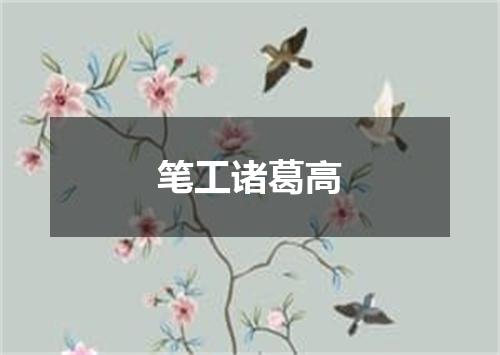 笔工诸葛高