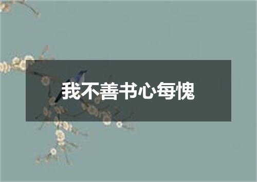 我不善书心每愧