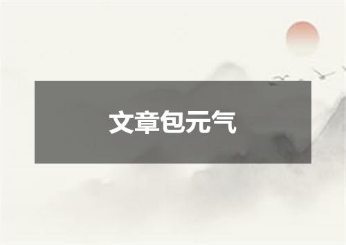 文章包元气